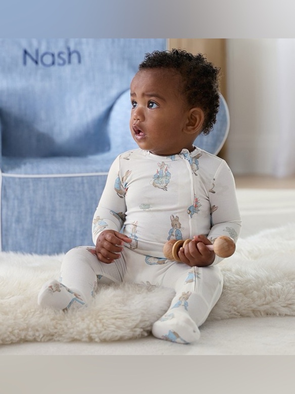 Pottery Barn Bamboo Peter Rabbit Footie